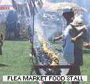 One of many food stalls